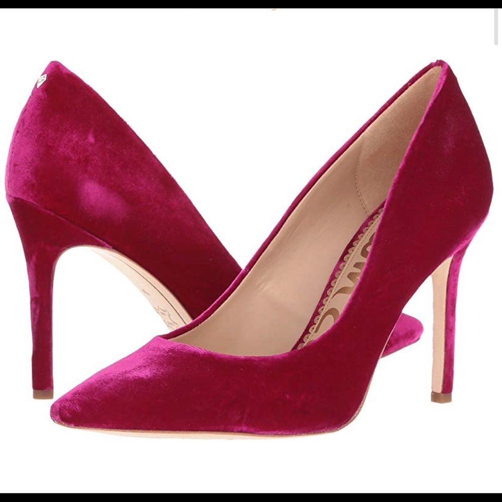 Sam Edelman Virtual Pink Silky Velvet W8